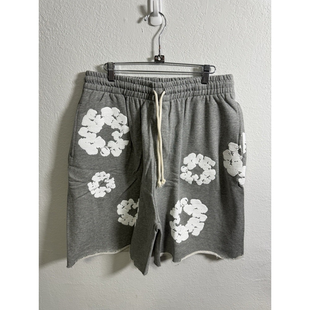 Denim Tears The Cotten Wreath Shorts Grey Size‎ XL 100% Authentic *Fast Ship*